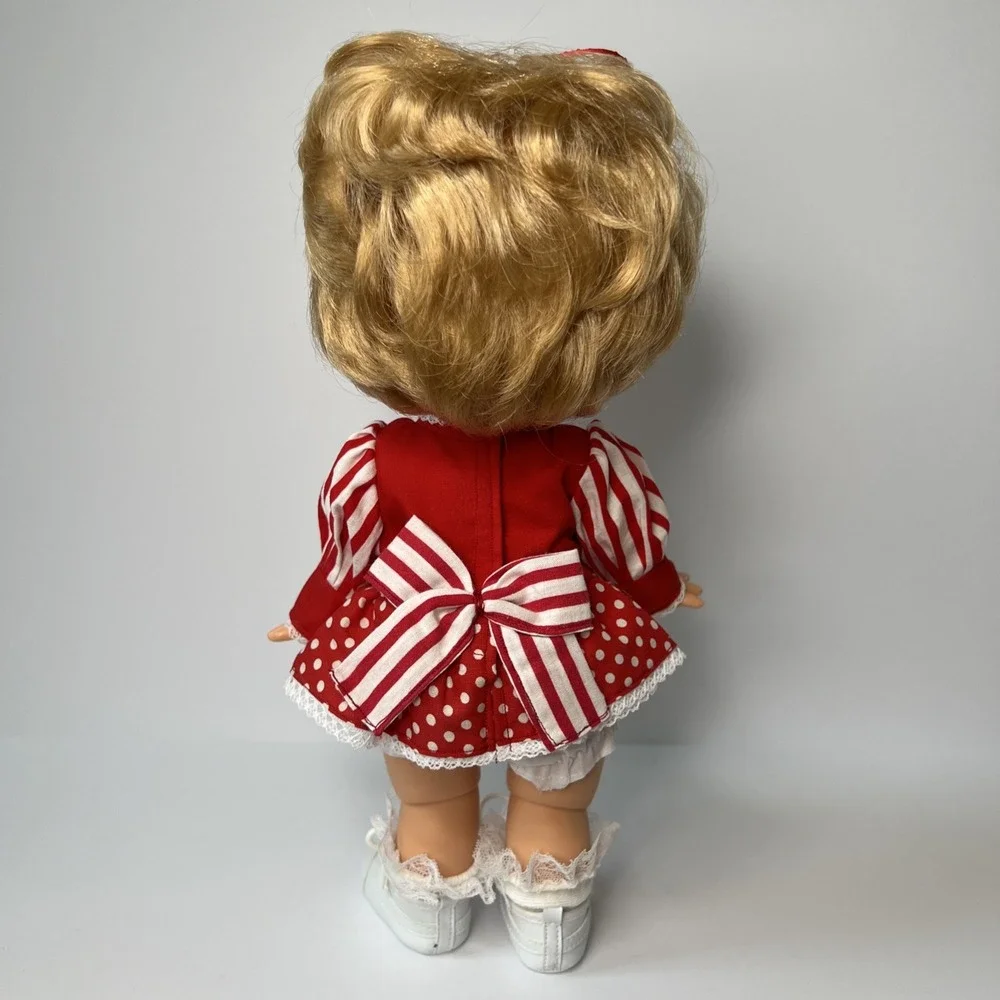 Vintage 1990 Galoob Baby Face So Playful Penny #10 Blue Eyes Red Outfit